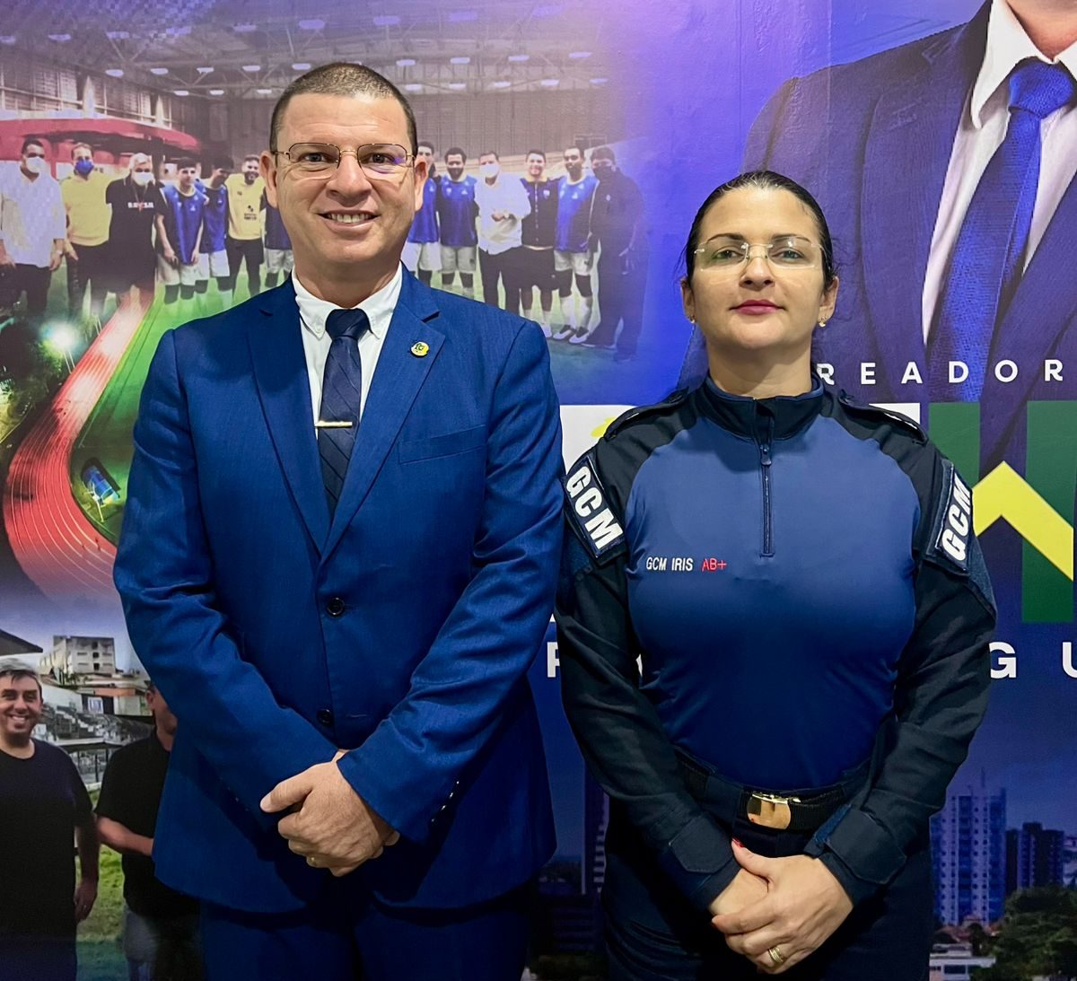 Vereador Dinho Papaléguas recebe presidente do Sindicato dos Guardas Civis Municipais