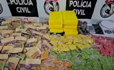 Polícia da Paraíba descobre laboratório clandestino de Balas de maconha em Campina Grande