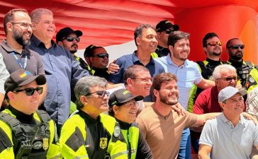 Vereador Dinho Papa-léguas prestigia entrega de novas viaturas e equipamentos de segurança para a STTP
