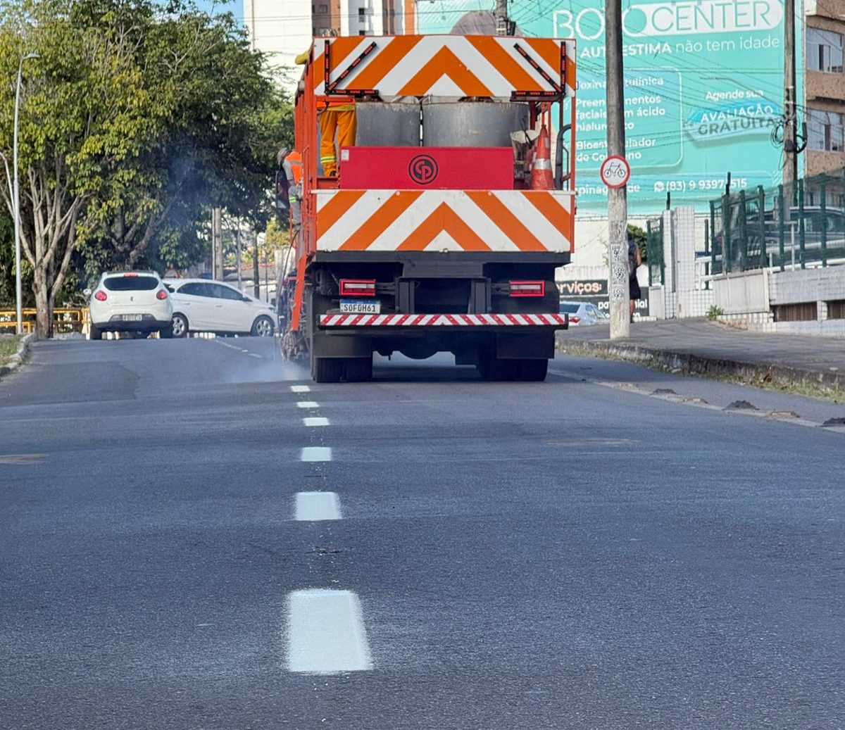 STTP revitaliza sinalização viária em diversas vias de Campina Grande
