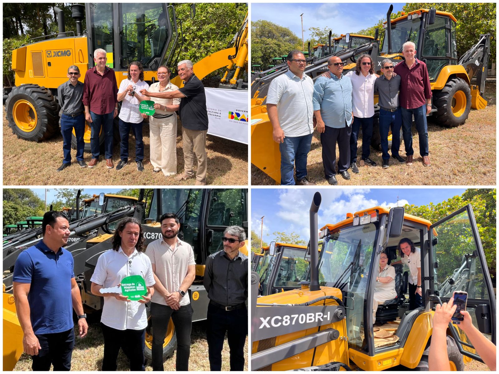 Veneziano inicia o mês de dezembro entregando máquinas agrícolas para mais três municípios paraibanos