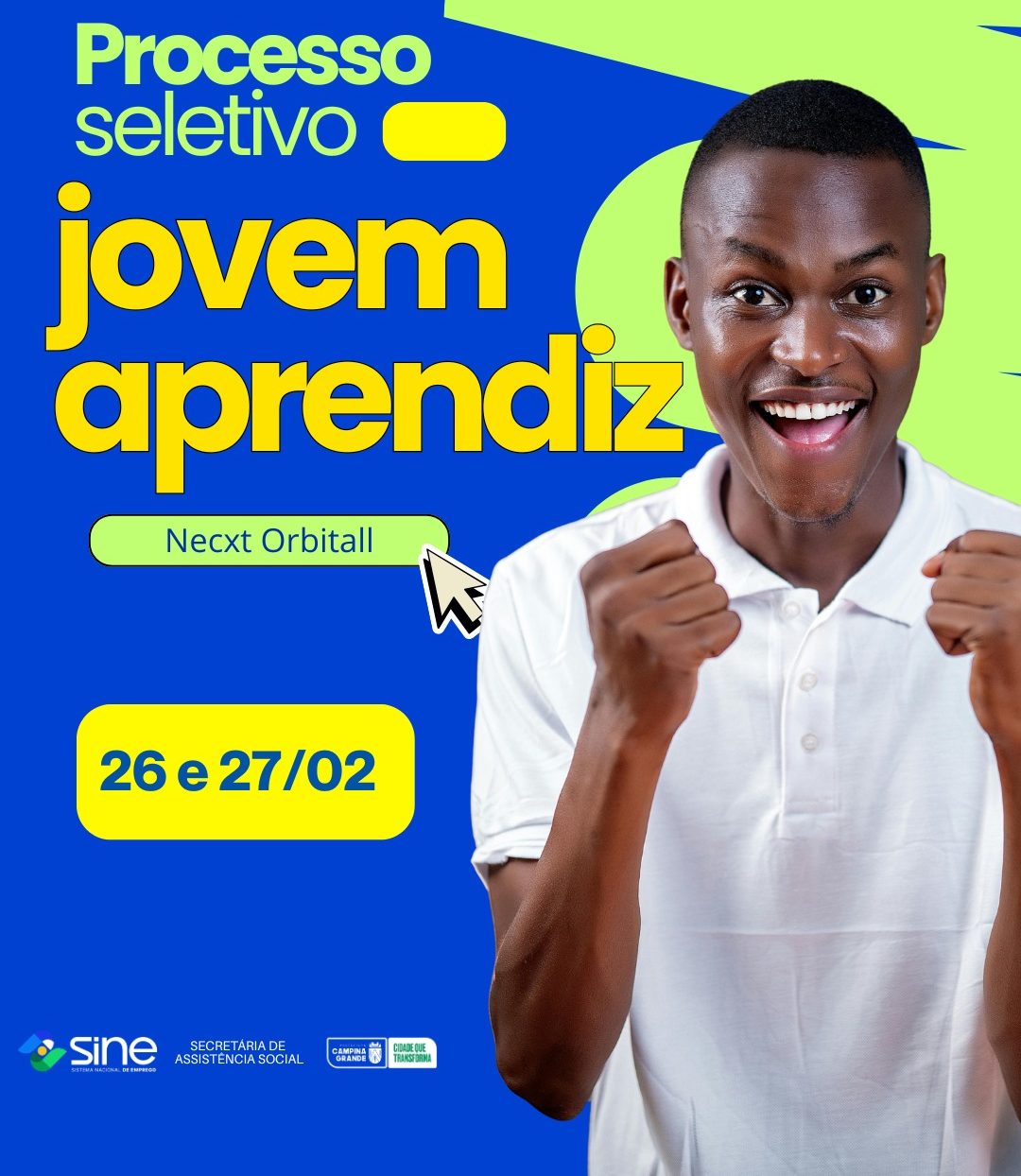 Sine Municipal de Campina Grande disponibiliza 80 vagas para Jovem Aprendiz