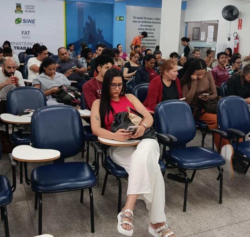 Campina Grande inicia semana com 841 vagas de emprego, conforme sistema de cadastro do Sine Municipal